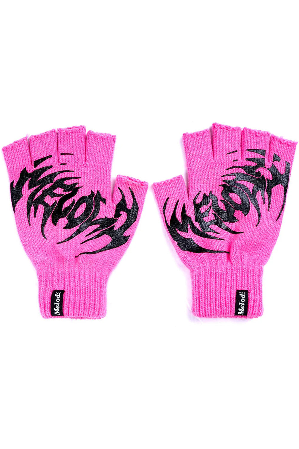 EC Melodi 3 Pack Logo FIngerless Gloves Brown / Pink / Black