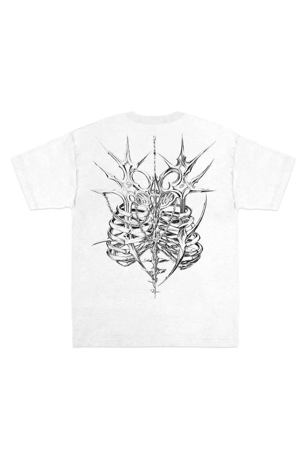 EC Melodi Exoskeleton T-Shirt White - BONKERS