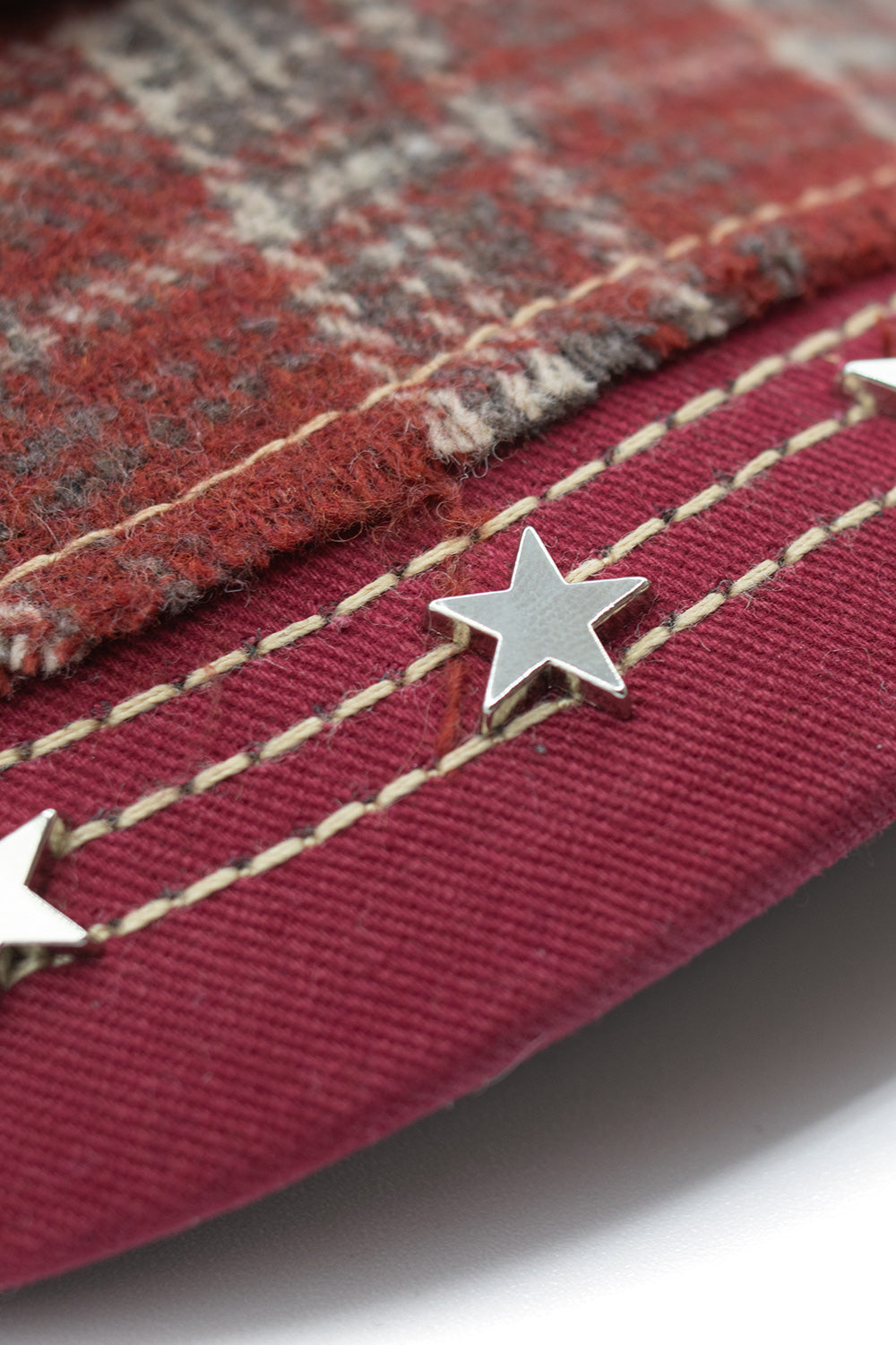 EC Melodi Star Studded Hat Red Plaid | BONKERS