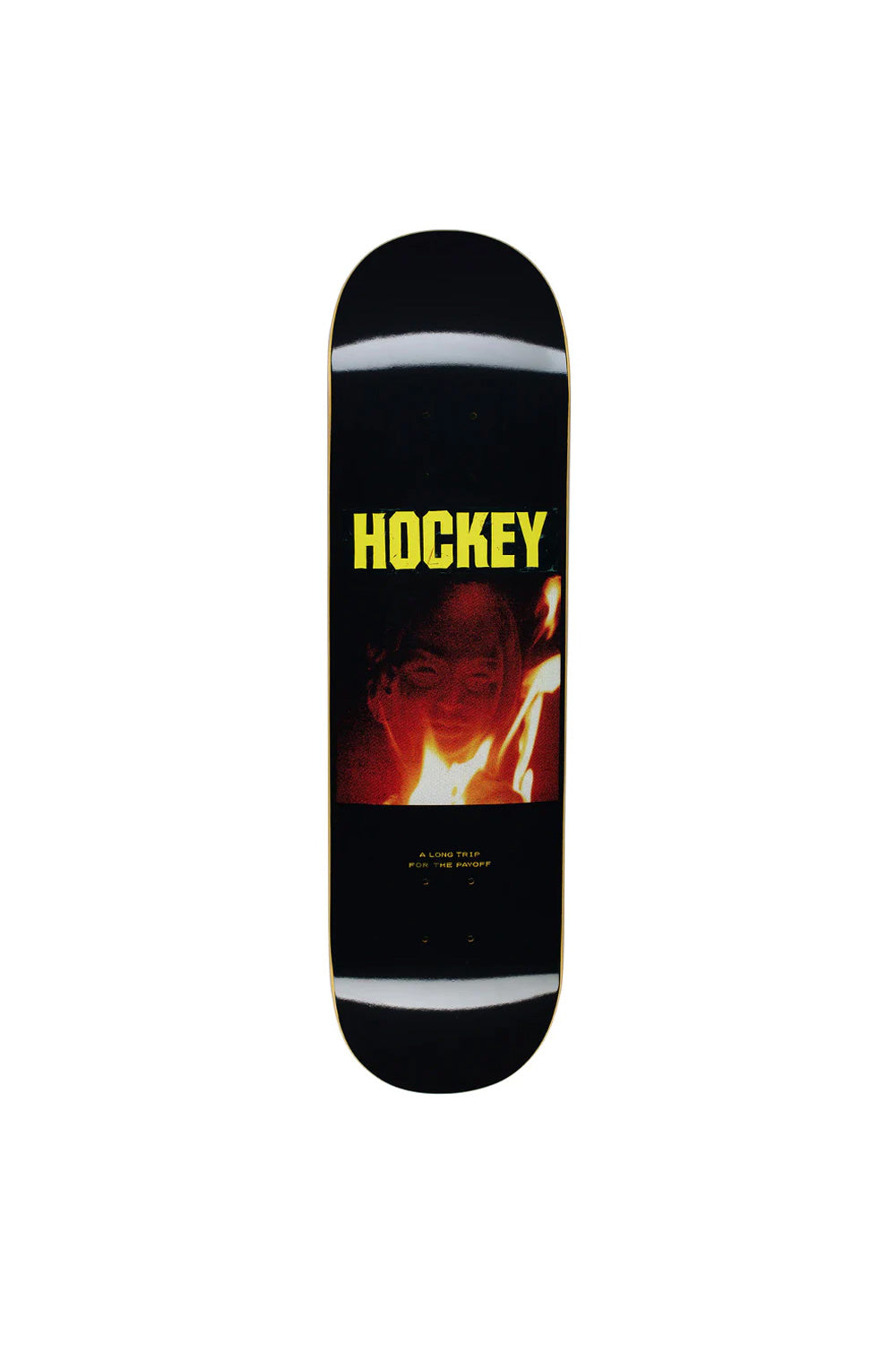 Hockey Donovon Piscopo Long Trip Deck 8,38" - Skateboard-Deck in Schwarz mit auffälligem Design
Zeigt das hochwertige Skateboard-Deck von Hockey in Schwarz mit einem grafischen Design von Donovon Piscopo, perfekt für erfahrene Skater, die auf der Suche nach einem stabilen und stilvollen Deck sind.
