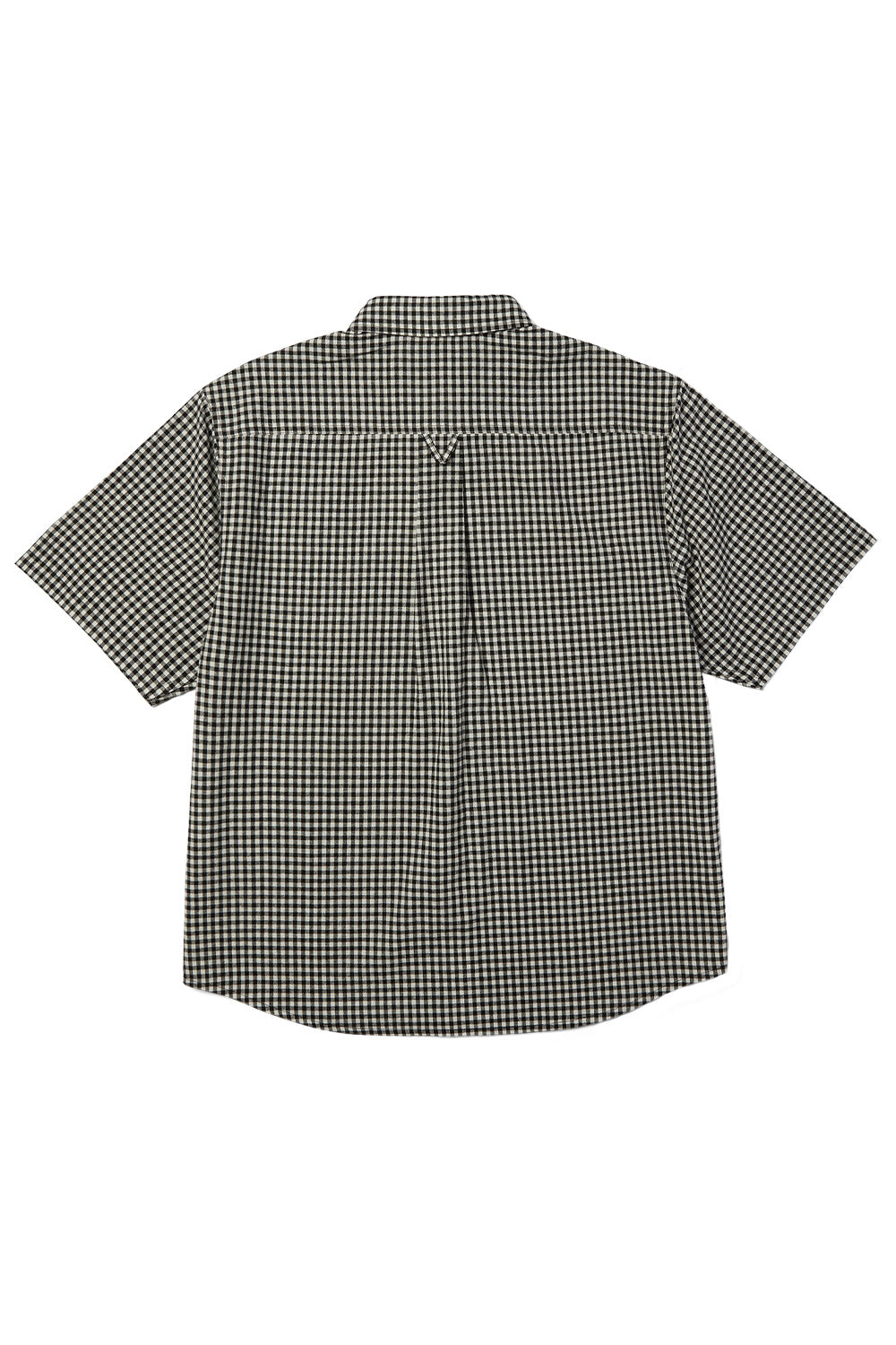 Huf 89 Micro Gingham SS Oxford Shirt Black / White - BONKERS