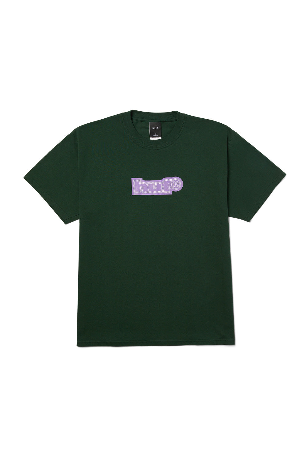 Huf 89 Outline T-Shirt Forest Green - BONKERS