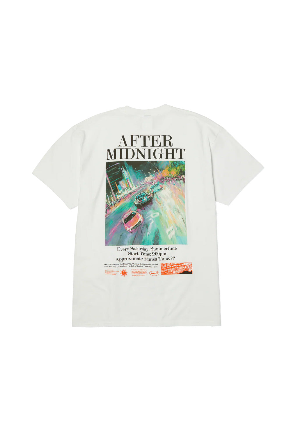 Huf After Midnight T-Shirt Blanco
