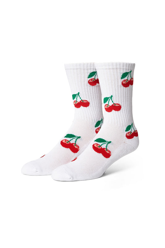 Huf Cherry Bomb Crew Socks White