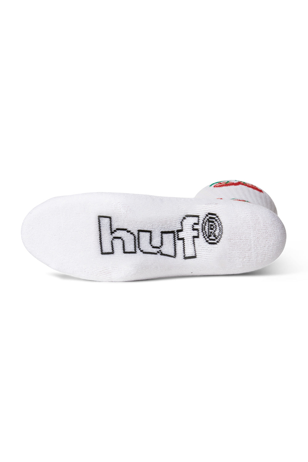 Huf Cherry Bomb Crew Socks White - BONKERS