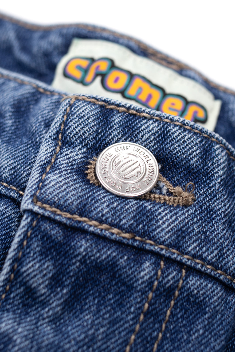 Huf Cromer Pant Stone Wash Indigo - BONKERS