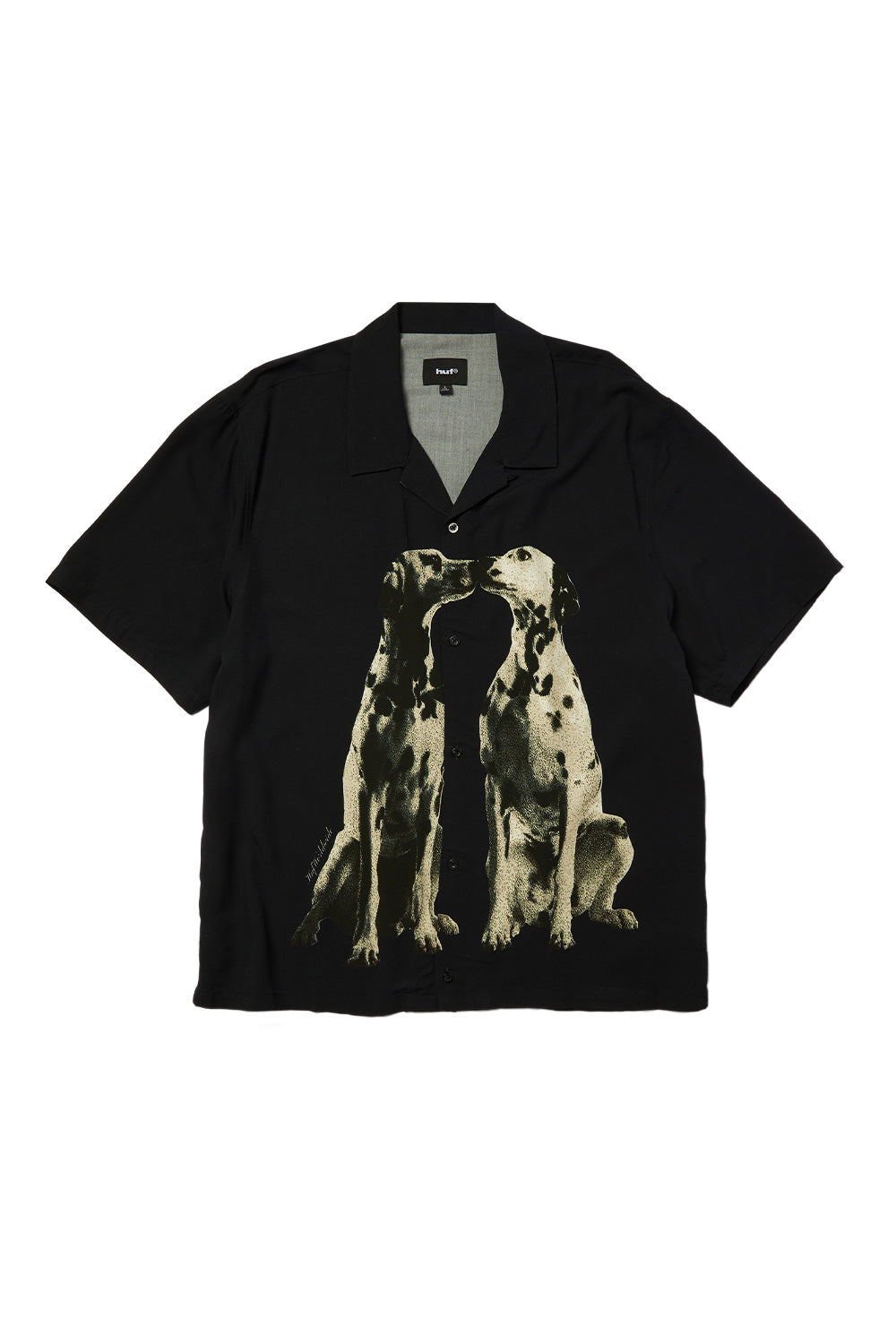 Huf Dogged SS Resort Shirt Black - BONKERS