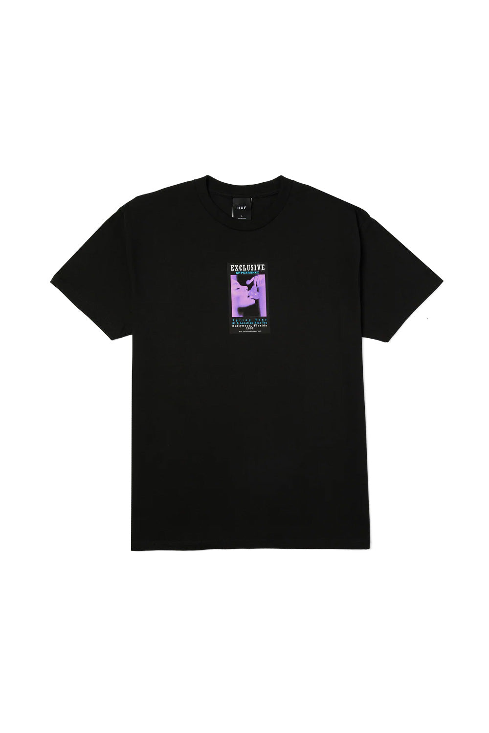 Huf Exclusive Appearance T-Shirt Black - BONKERS