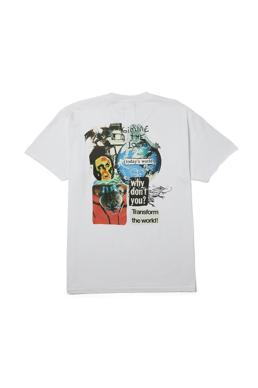 Huf Gimme The Loot T-Shirt White - BONKERS