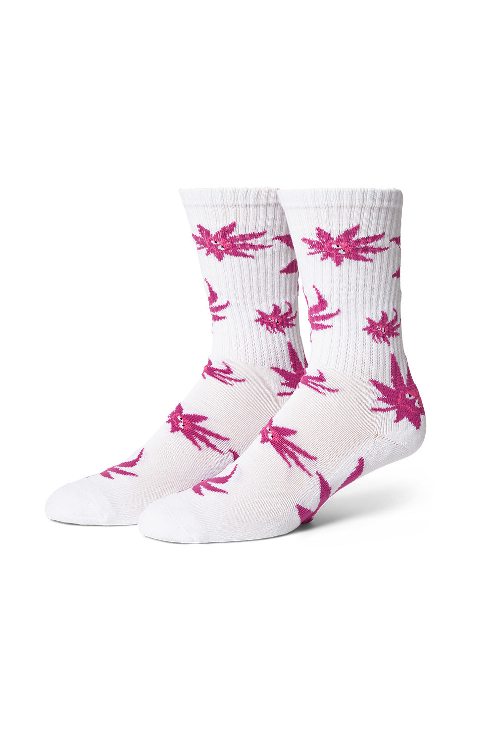 Huf Green Buddy Exhale Socks White - BONKERS