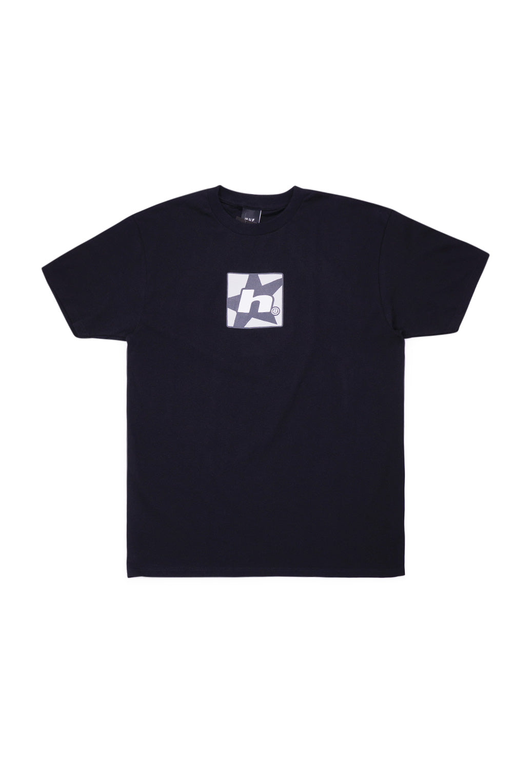 Huf H Star Multi T-Shirt Black - BONKERS