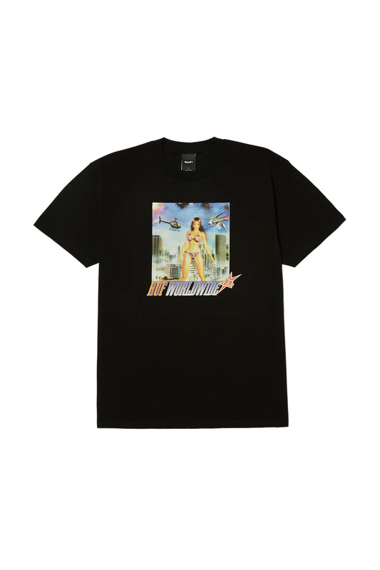 Huf In The Skies T-Shirt Zwart