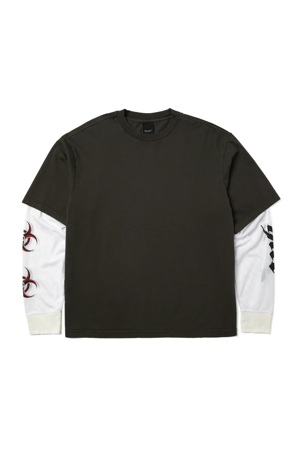 Huf Leon Double Layer Top Vintage Black - BONKERS