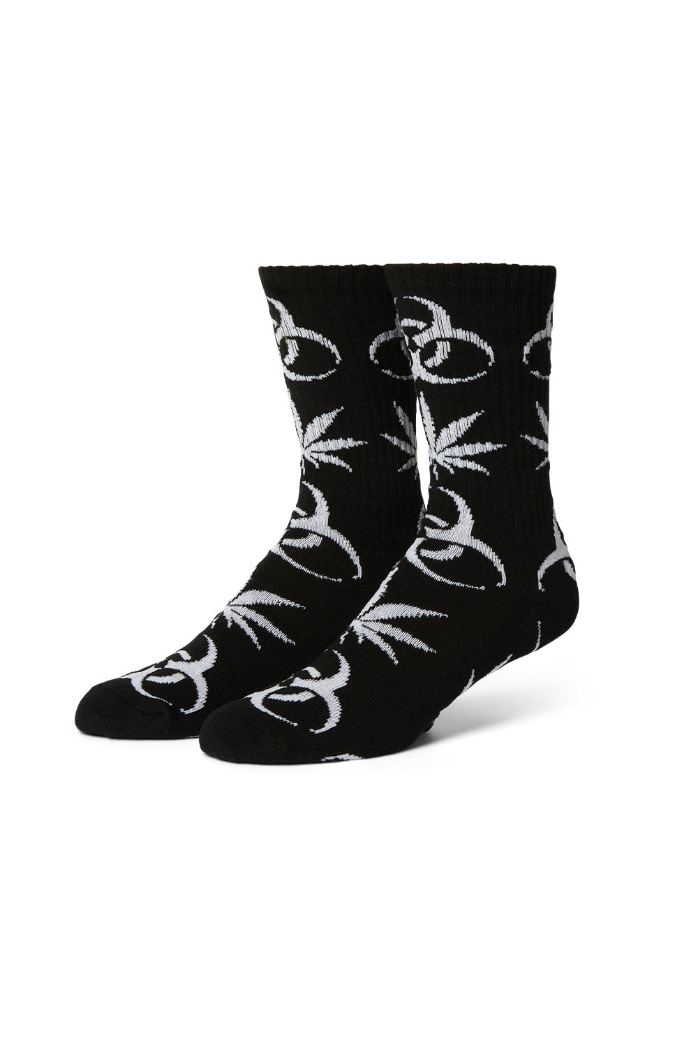 Huf Sector Plantlife Socks Black - BONKERS
