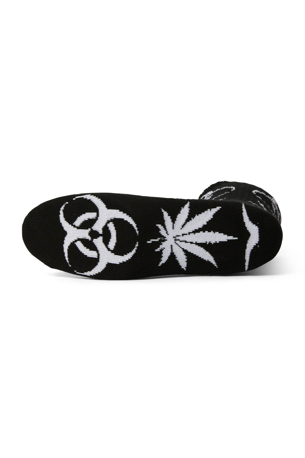 Huf Sector Plantlife Socks Black - BONKERS