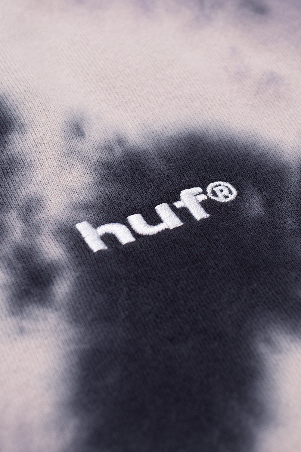 Huf Tie Dye 89 Logo Crewneck Sweatshirt Navy - BONKERS