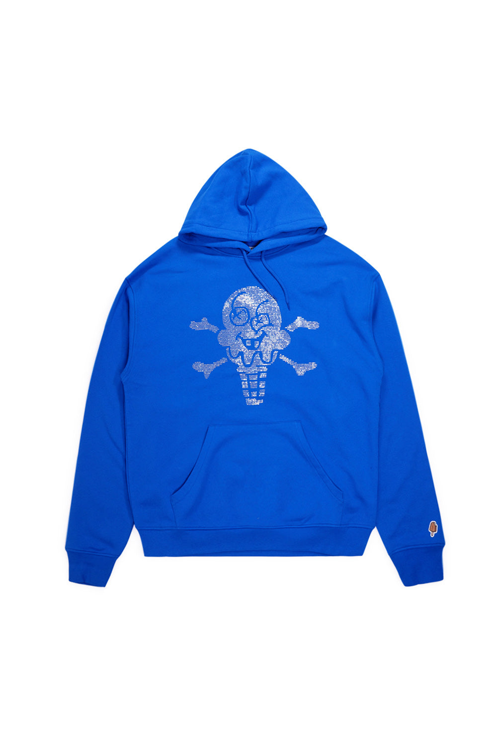 Ice Cream Rhinestone Cones & Bones Popover Hood Blau