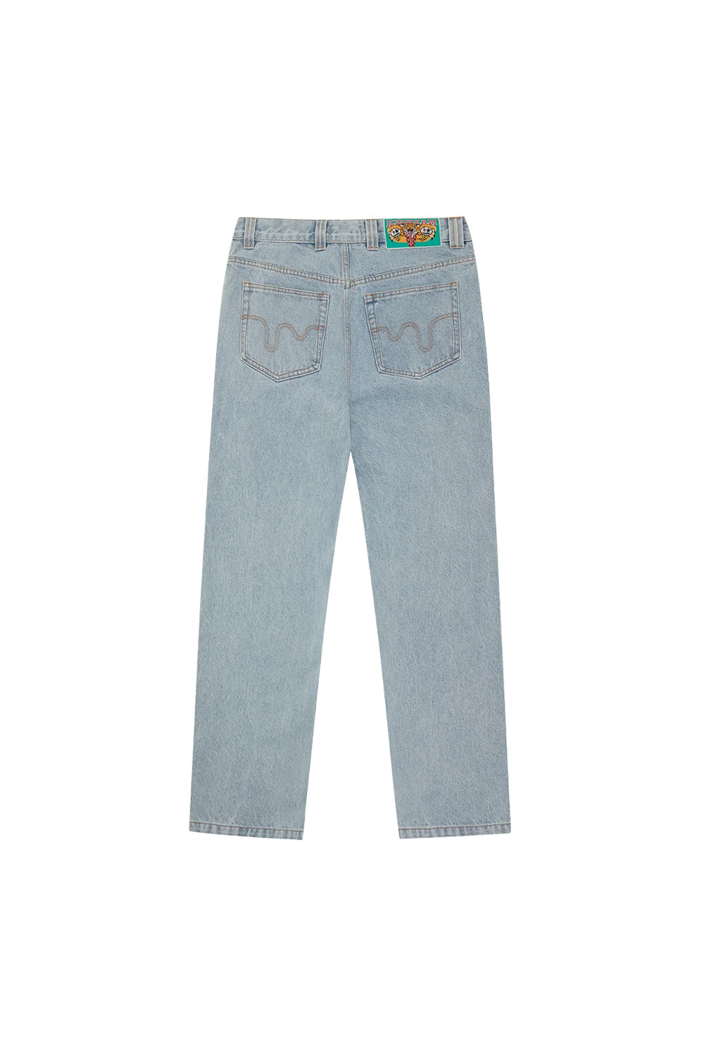 Ice Cream Running Dog Double Scoop Denim Pant Heavy Wash Blau