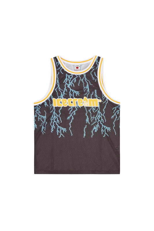 Ice Cream Soft Serve Lightning Basketball Top Schwarz