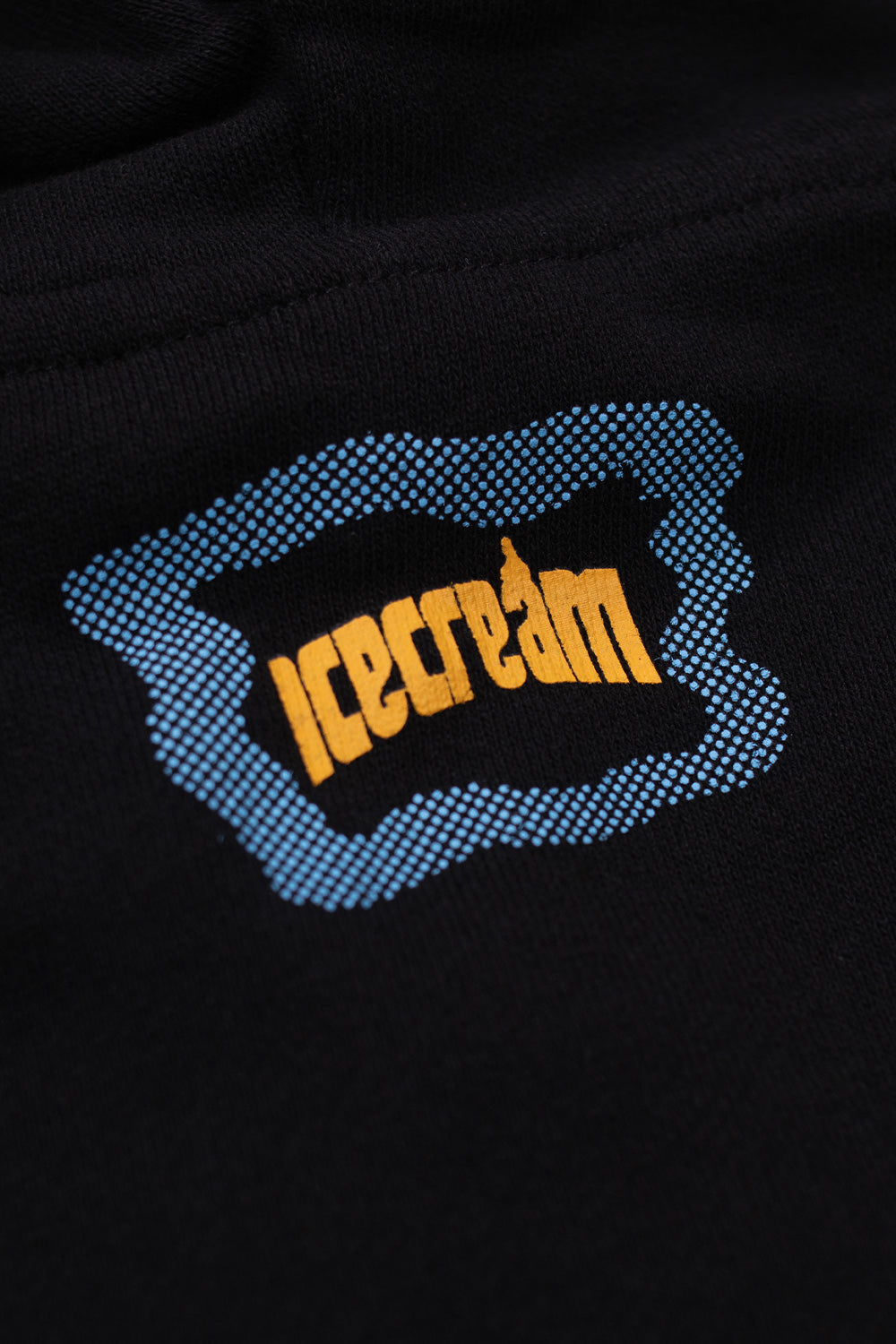 IceCream Block Logo Zip Through Hood Black - BONKERS