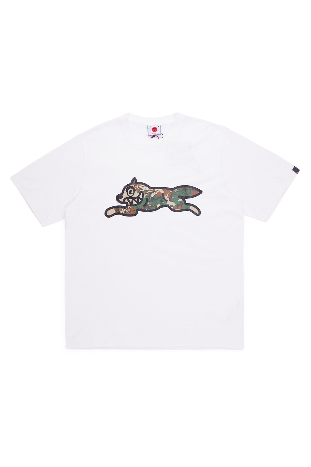 Icecream Running Dog T-Shirt White – Camouflage-Logo auf weißem Premium-Shirt