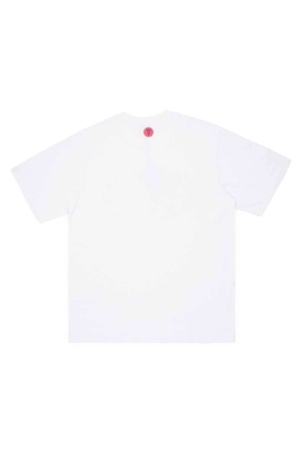 IceCream Checker Running Dog T-Shirt White - BONKERS