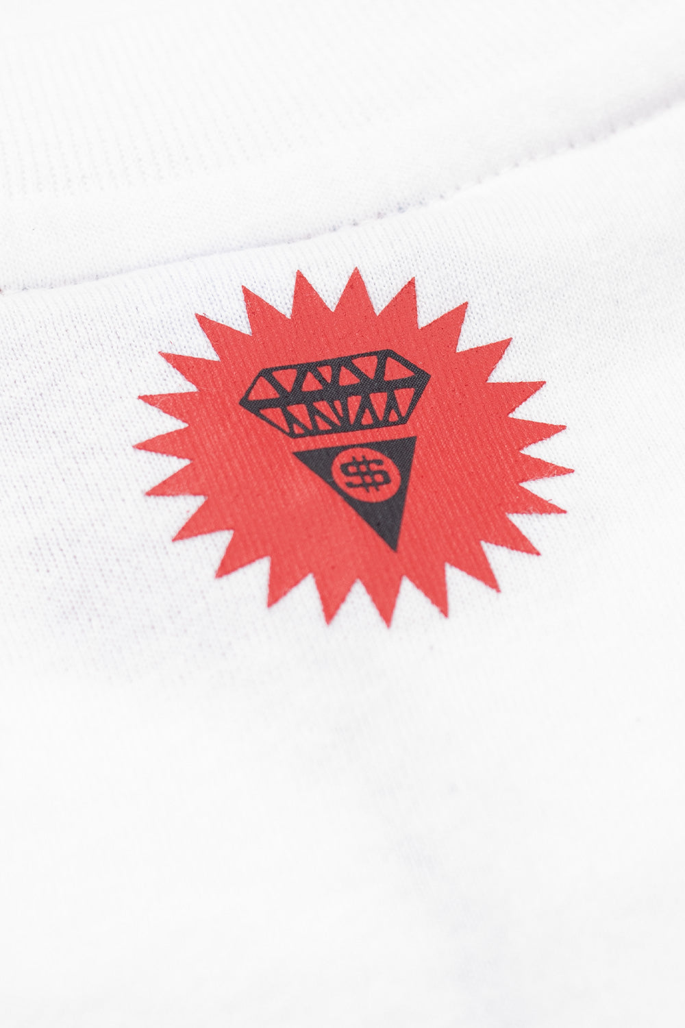 IceCream Checker Running Dog T-Shirt White - BONKERS