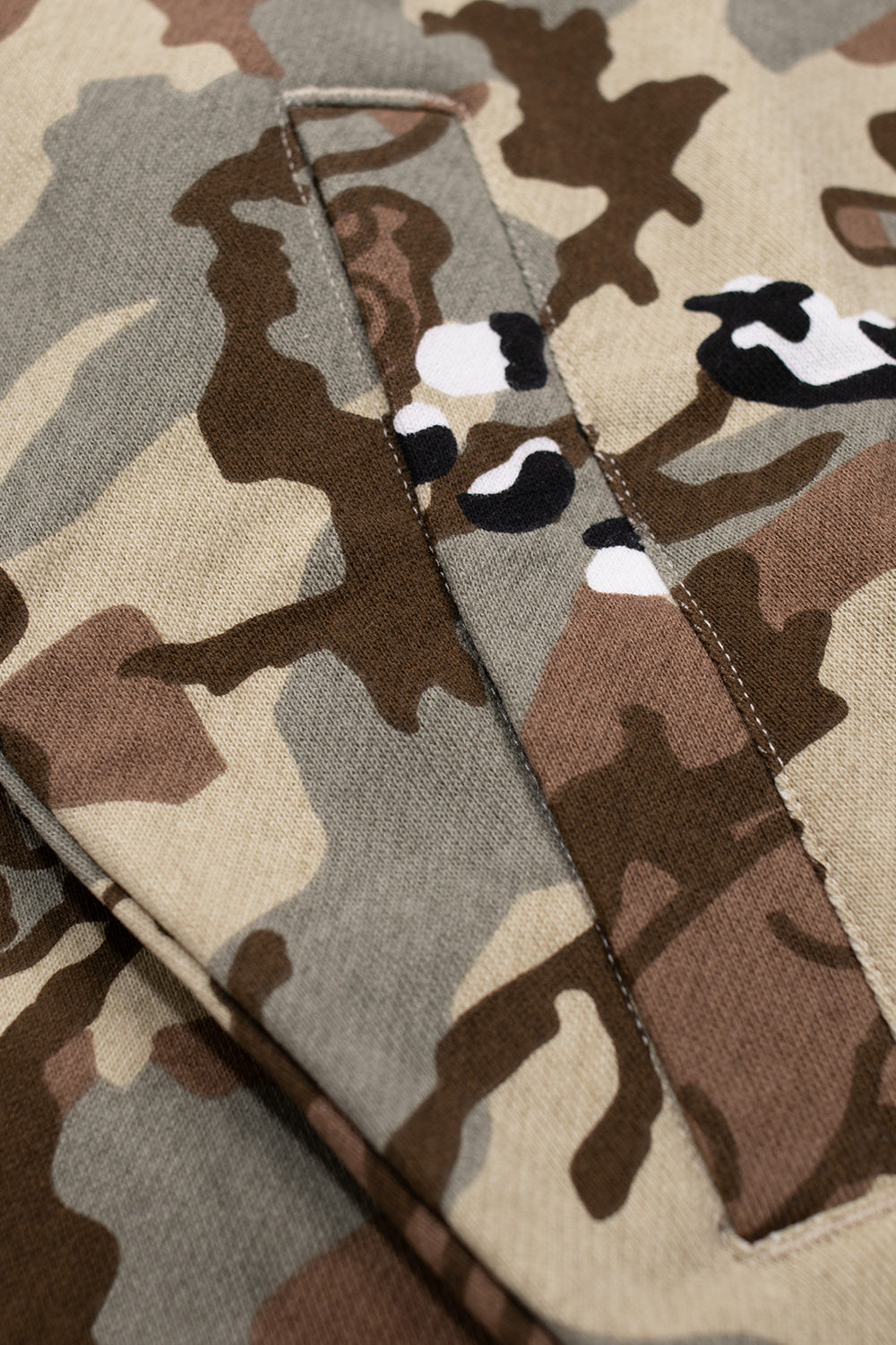 IceCream Choc Chip Running Dog Full Zip-Through Hood Camo