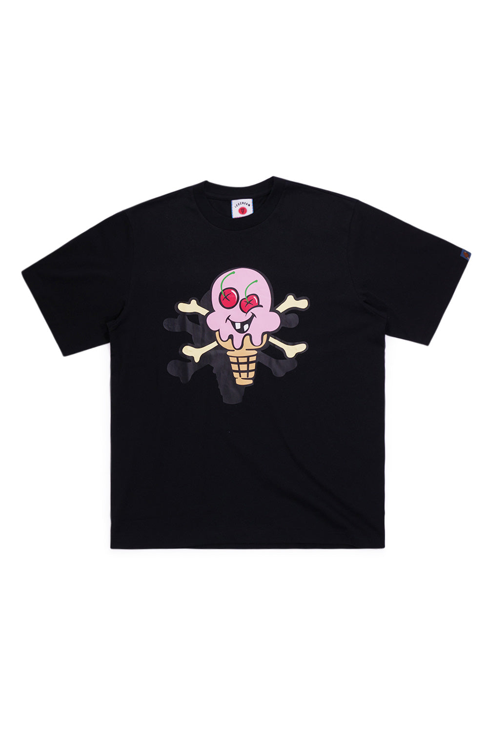 IceCream Cones & Bones T-Shirt Black
