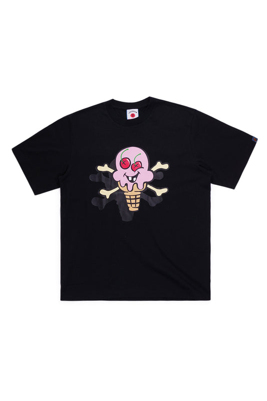 IceCream Cones & Bones T-Shirt Black