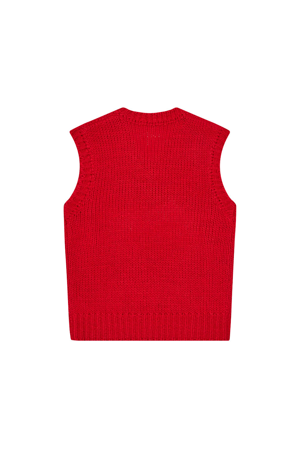 IceCream Running Dog Knit Vest Red - BONKERS