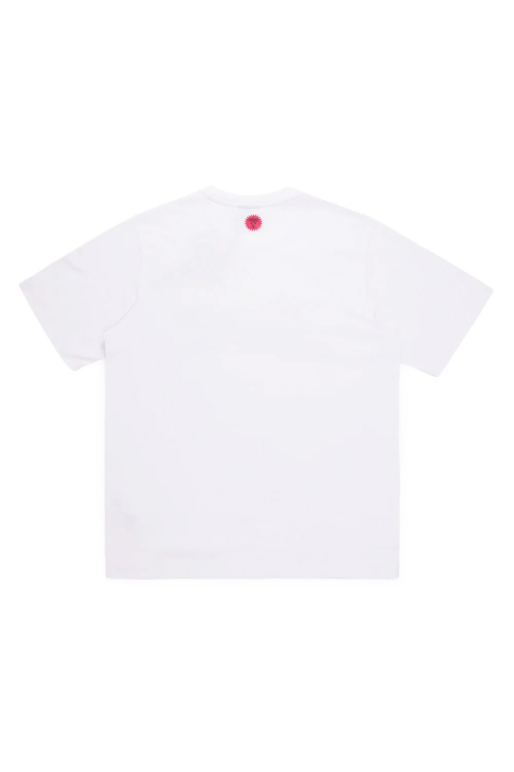 Weißes IceCream T-Shirt mit blauem Running Dog Motiv auf der Brust – stylisches Must-have für urbane Looks.