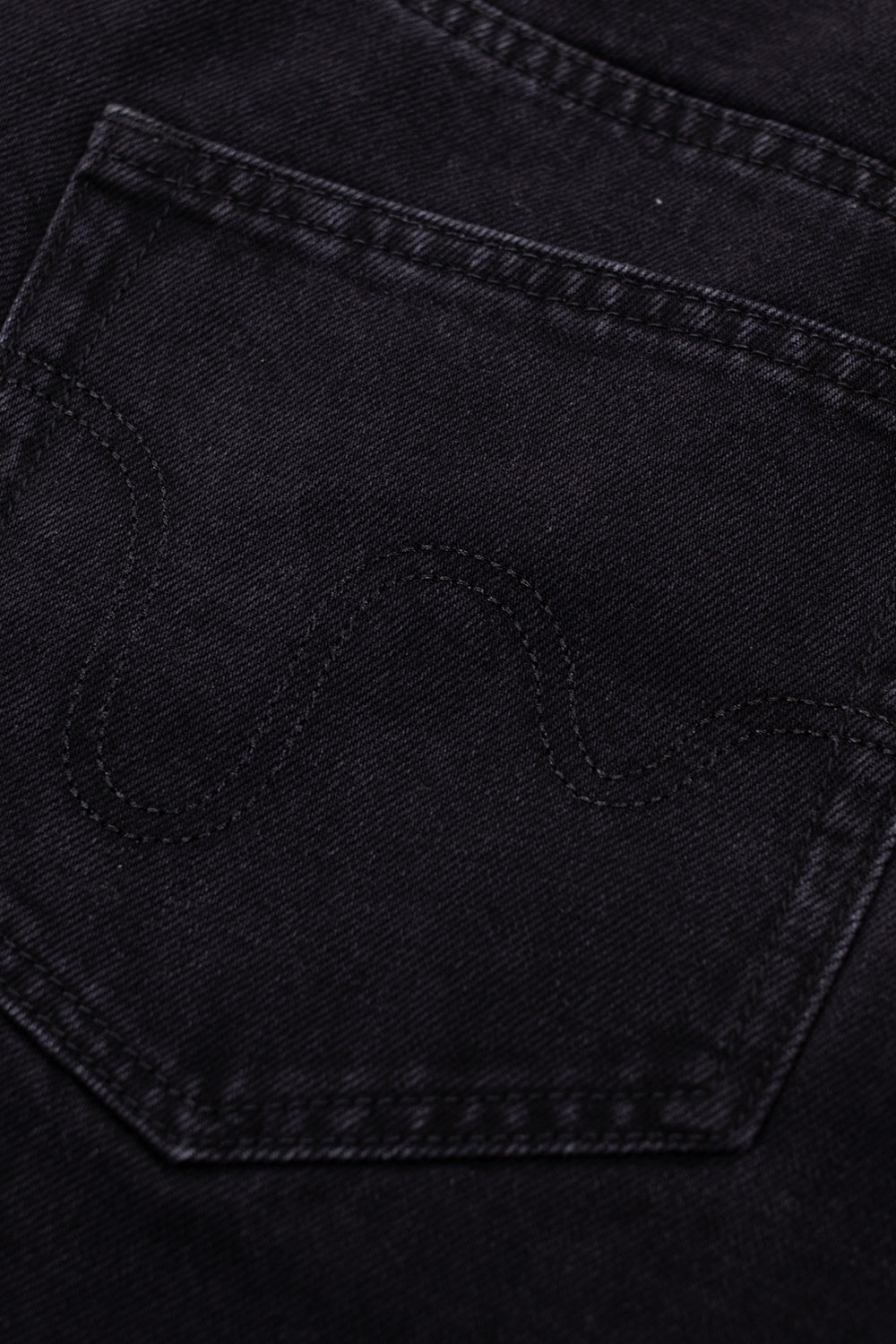 IceCream Running Dog Tripple Scoop Baggy Denim Pant Black (White Print) - BONKERS