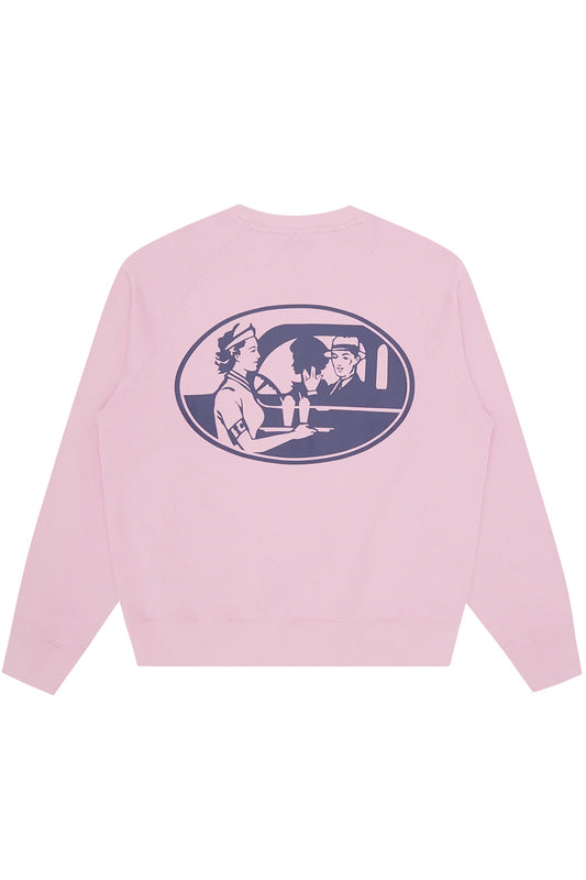 IceCream Sticker Crewneck Pink - BONKERS