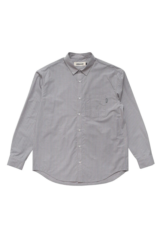 Metalwood Studio Longsleeve Button Up Shirt Grey / Peach - BONKERS