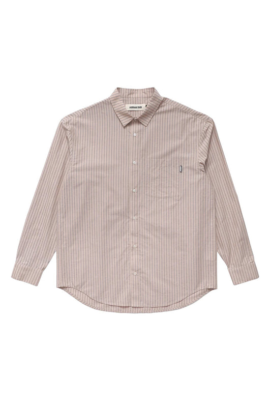 Metalwood Studio Longsleeve Button Up Shirt Tan / Black