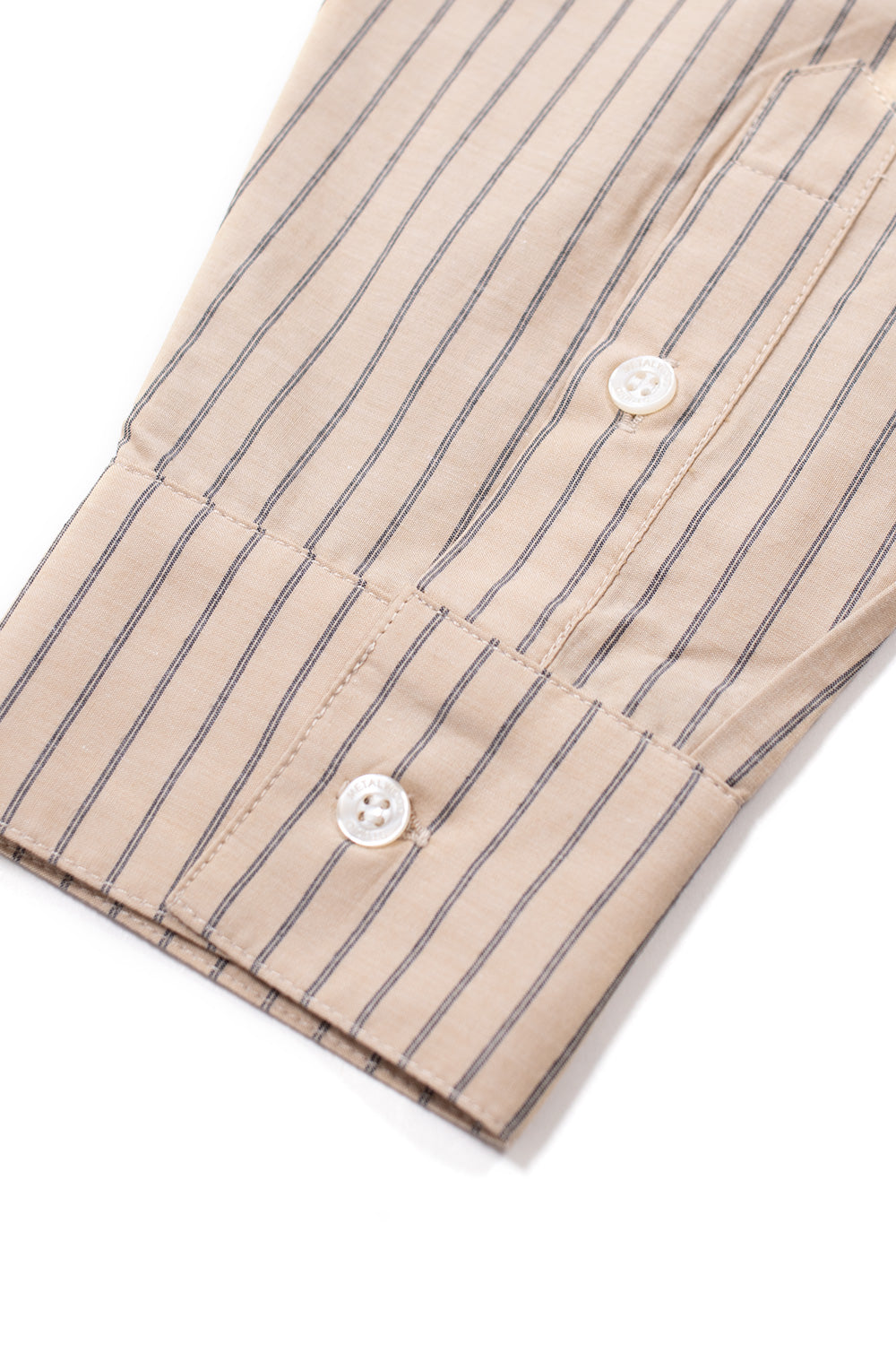 Metalwood Studio Longsleeve Button Up Shirt Tan / Black - BONKERS
