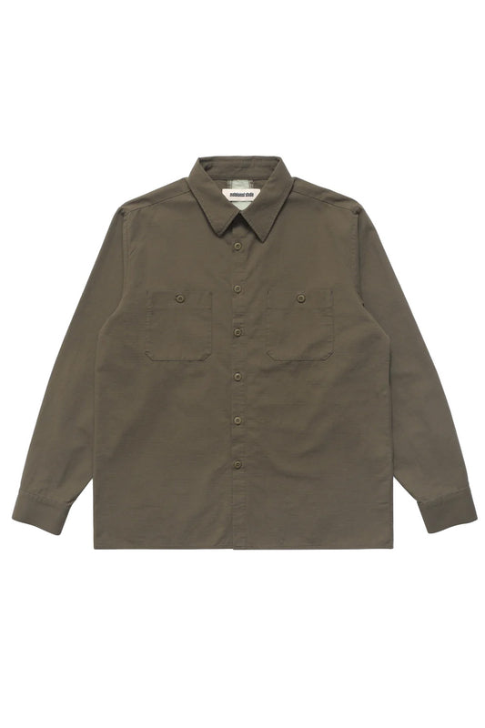 Metalwood Studio Planted Work Shirt Olive - BONKERS