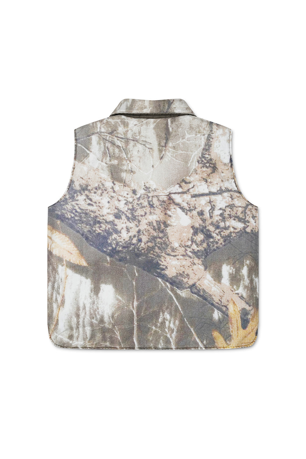 Stylish fatigue green Metalwood Studio reversible vest with a poly-filled design for ultimate comfort and durability.