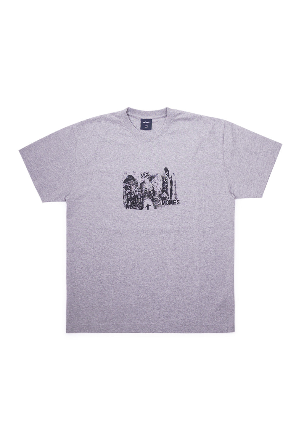 Momes Paris Candle T-Shirt Heather Grey - BONKERS