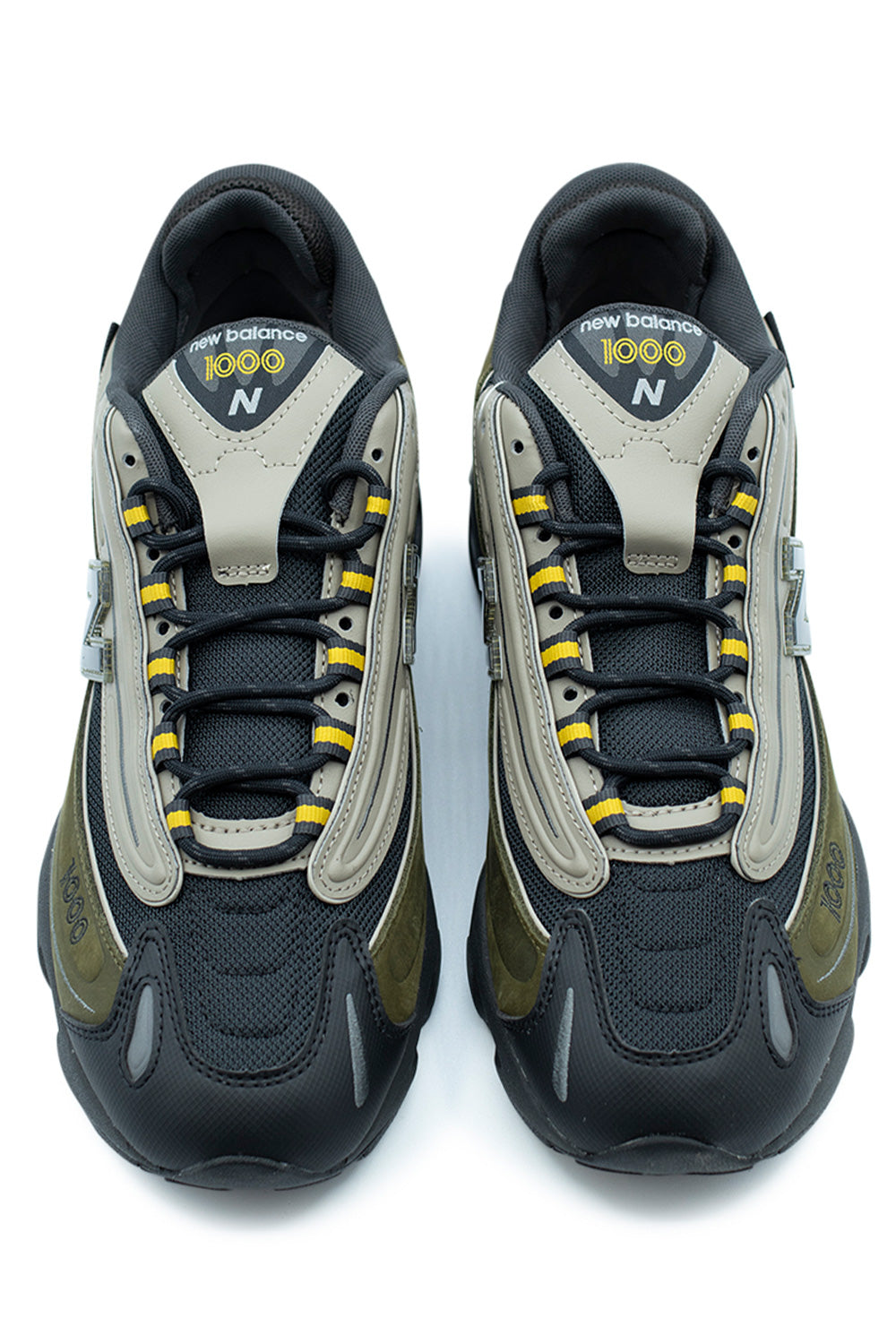 New Balance 1000 Shoe Cordura Woodland unisex model, durable abrasion-resistant upper with breathable mesh and Stability Web support.