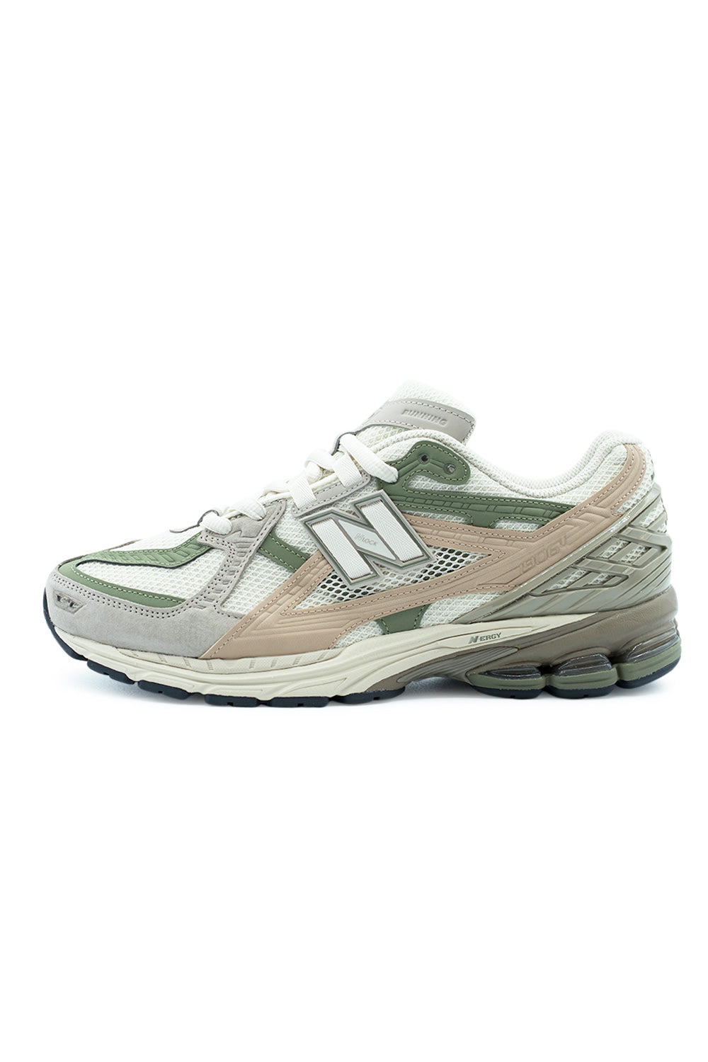 New Balance 1906 Utility Shoe Linen Dark Olivine – Stylische Sneaker in Beige und Oliv mit Retro-Design und moderner Dämpfung