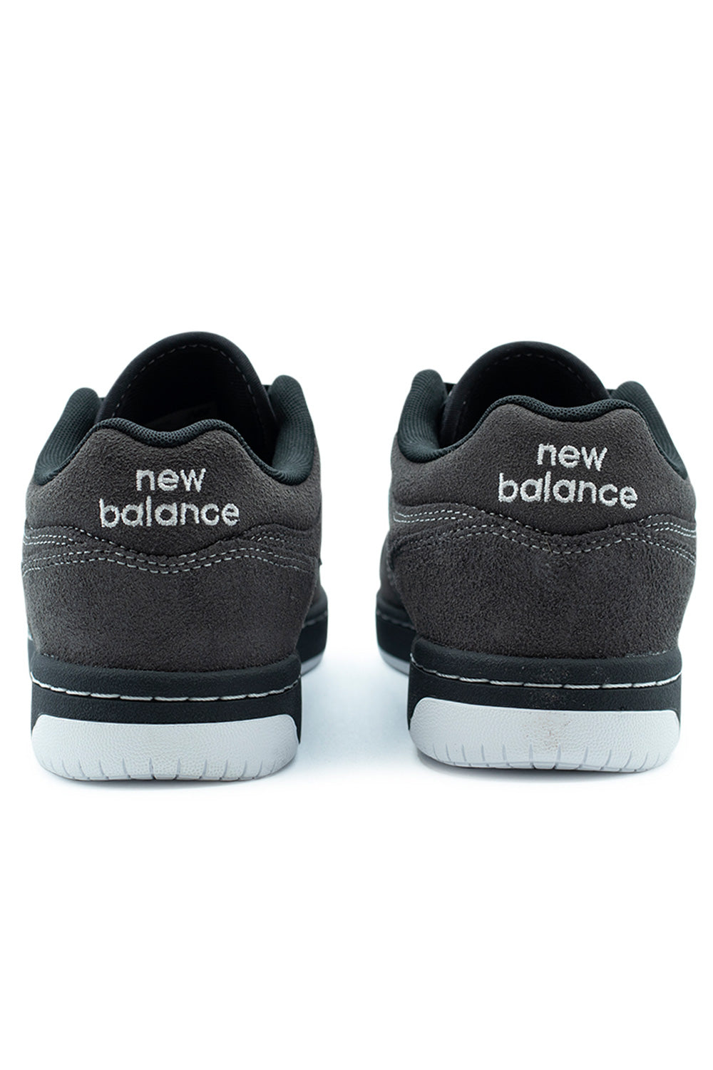 New Balance Numeric 480 unisex skate shoe in Black Cement White, heritage design with modern performance and maximum grip cup sole.