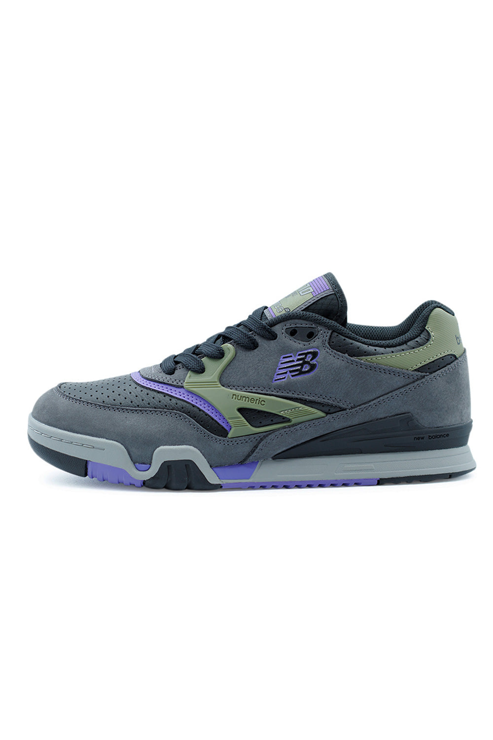 New Balance Numeric 770 Shoe Grey / Olive / Purple - BONKERS