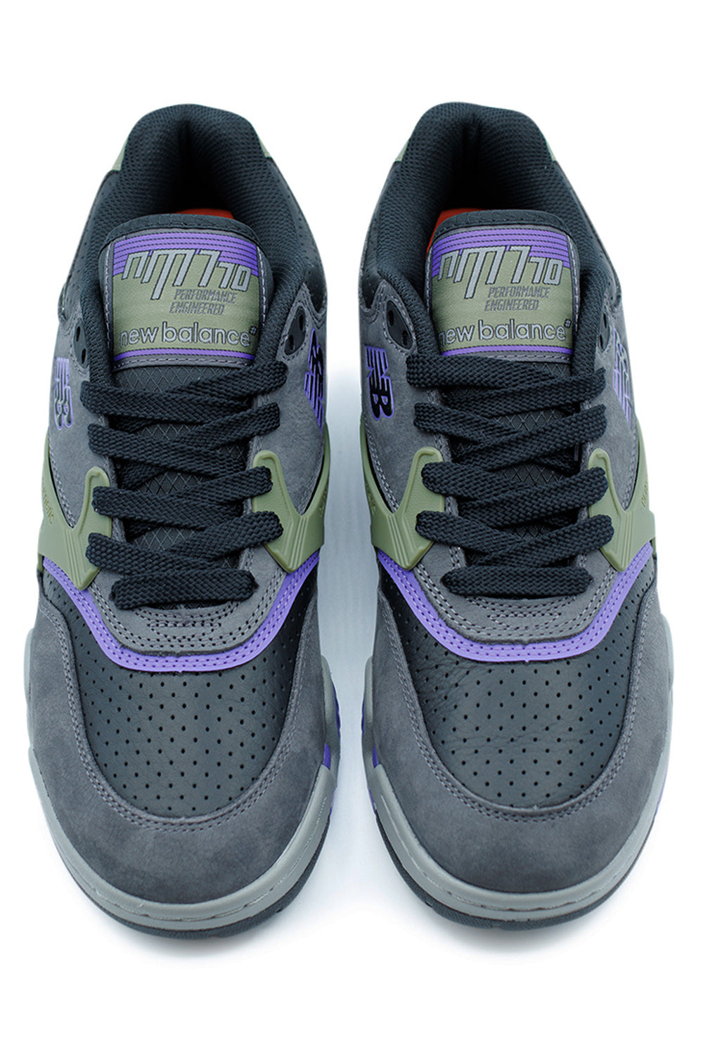 New Balance Numeric 770 Shoe Grey / Olive / Purple - BONKERS