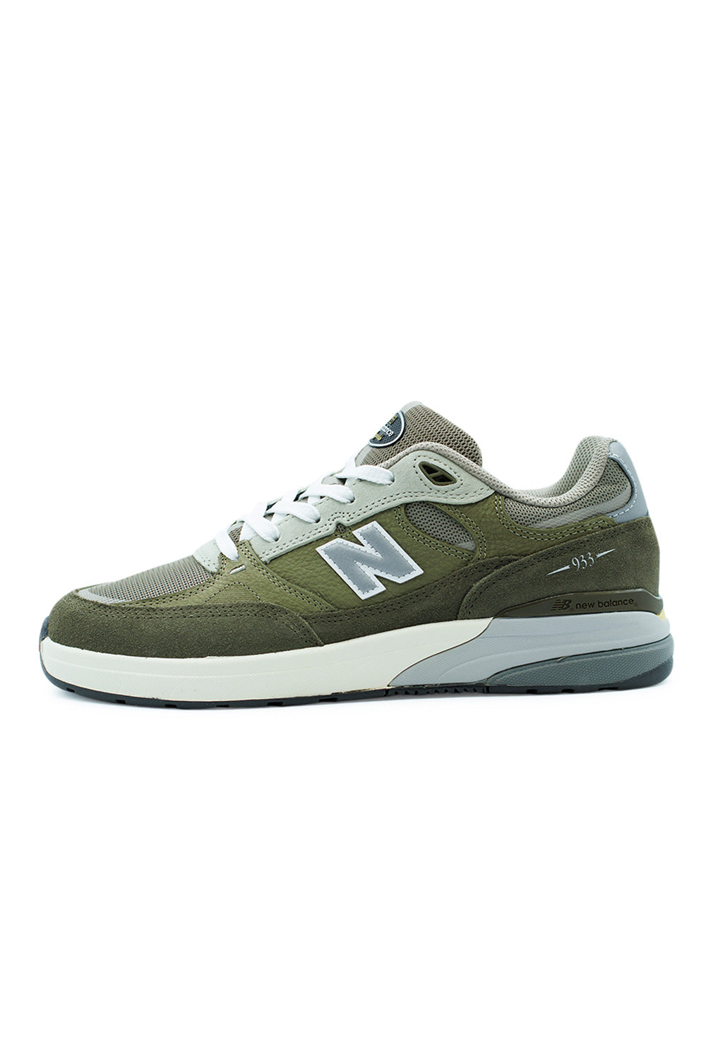 New Balance Numeric 933 Andrew Reynolds Shoe Olive / White - BONKERS