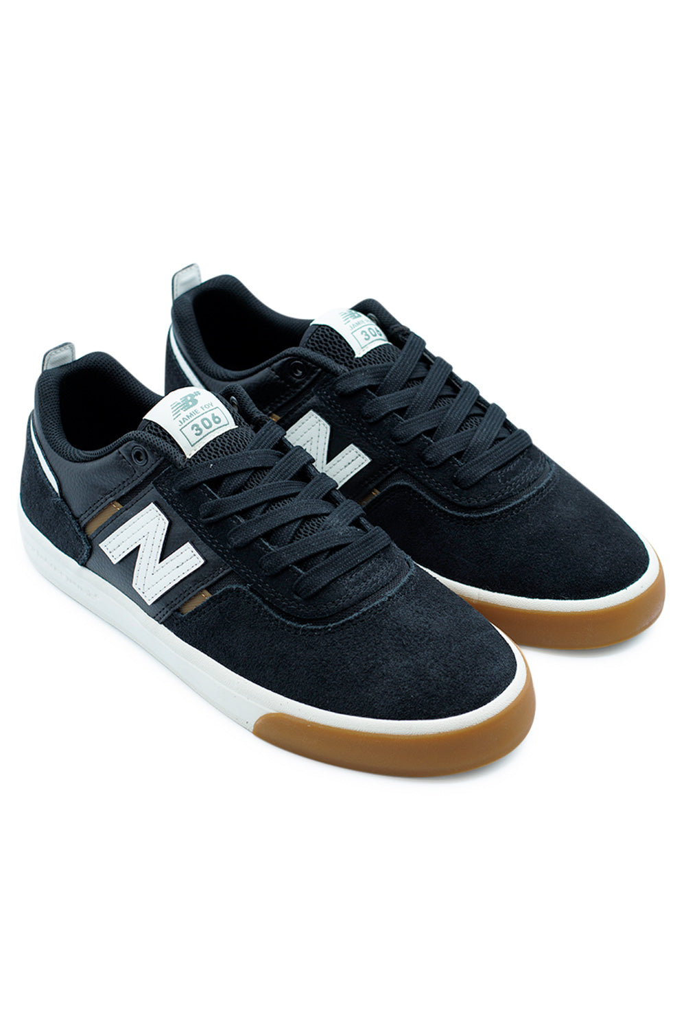 New Balance 306 Jamie Foy – Schwarzer Skateboarding-Sneaker mit verstärkter Zehenpartie und reaktionsfreudiger Dämpfung