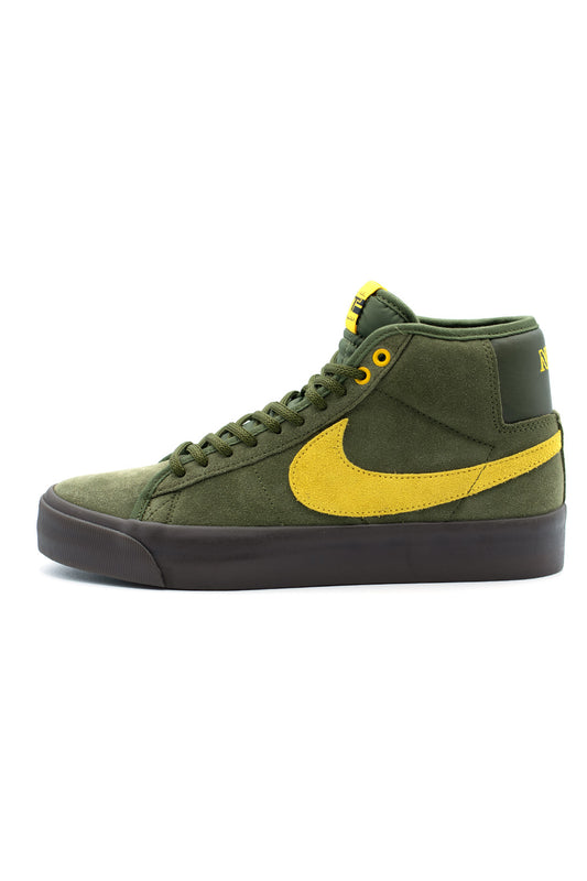 Nike SB X Anti Hero Zoom Blazer Mid QS Schuh Khaki Grün / Gelb