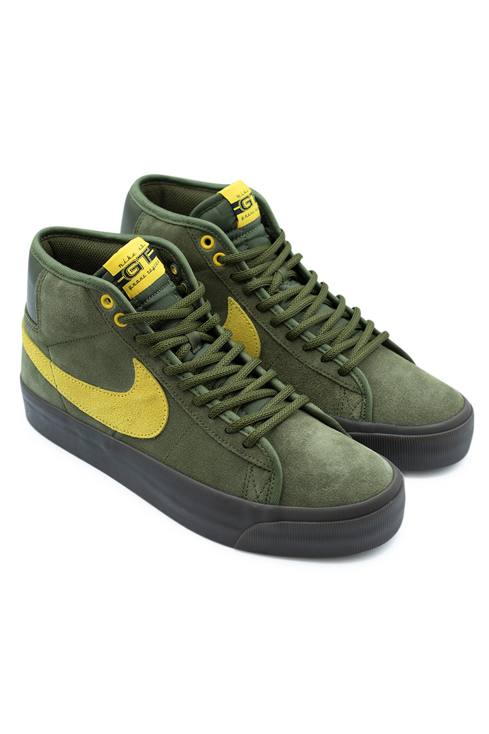 Nike SB X Anti Hero Zoom Blazer Mid QS Schuh Khaki Grün / Gelb