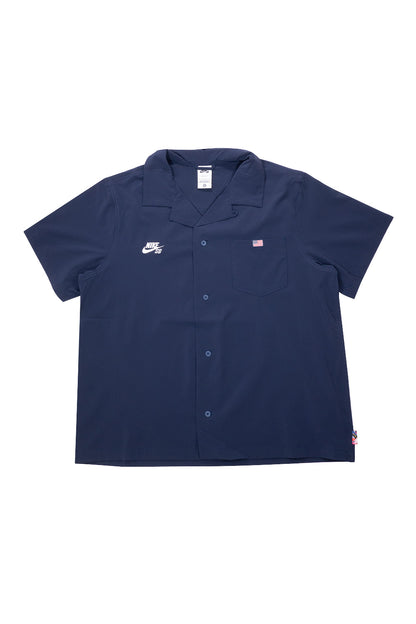 Nike SB USA Olympic Bowler Shirt Dunkelblau / Weiss